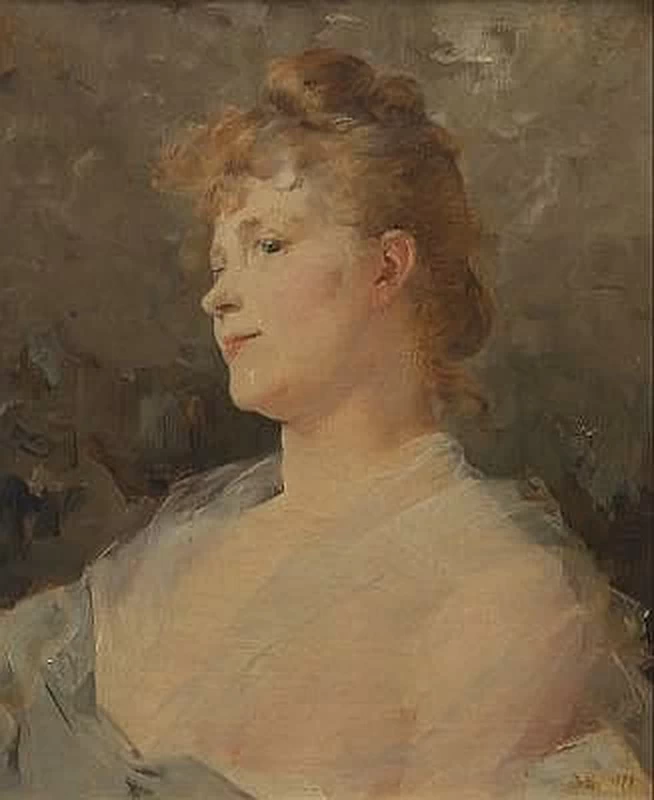 Charles Joshua Chaplin - Ritratto di giovane donna